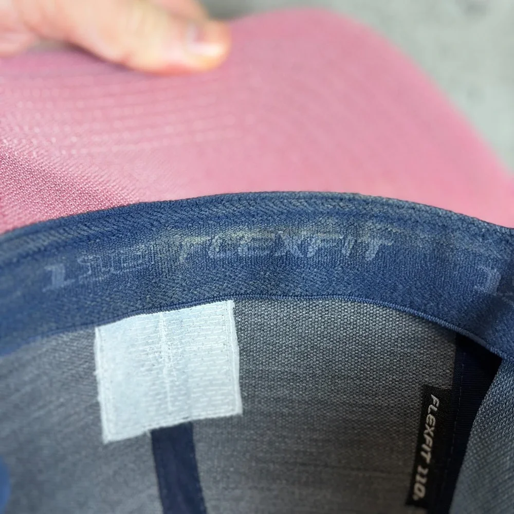 TravisMathew Flexfit 110 Desert Days Snapback Golf Hat Mens Blue Pink Cotton
